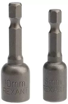 Ключ KRANZ KR-92-0402-2 насадка магнитная 1/4" 8х48 мм + 10х48 мм (2 шт./уп.)