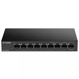 Коммутатор D-link DES-1009MP с 8 портами 10/100Base-TX и 1 портом 10/100/1000Base-T (8 портов РоЕ 80