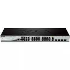 Коммутатор D-link DES-1210-28/ME/B3B 24x10/100Base-TX, 2x100/1000Base-X SFP, 2 комбо-портами 100/1000Base-T/SFP, L2