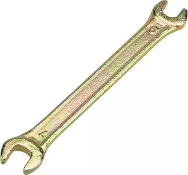 Ключ рожковый Rexant 12-5821-2 6х7мм, желтый цинк