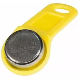 Ключ Slinex DS 1990А-F5 (желтый) электронный Touch Memory с держателем