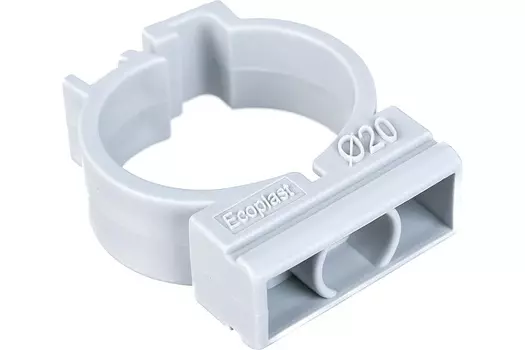 Клипса Ecoplast 41620 CFC20G с защелкой для труб D20мм (100шт)