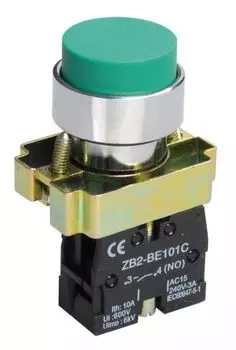 Кнопка управления IEK BBT70-BL-K06 LAY5-BL31 без подсветки зеленая 1NO