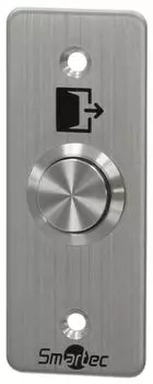 Кнопка выхода Smartec ST-EX143W металлическая, IP66, врезная, НР/ОБЩ и НЗ/ОБЩ контакты, размер: 35х90х45 мм