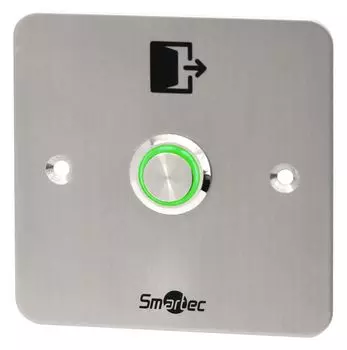 Кнопка выхода Smartec ST-EX144L металлическая, врезная, СИД индикатор, НР контакты