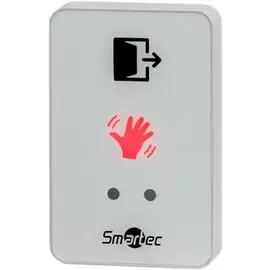 Кнопка выхода Smartec ST-EX310L-WT ИК-бесконтактная, накладная, белая, СИД индикатор, НЗ/НР контакты
