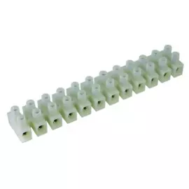 Колодка DKC 43103PL/BR клеммная, полипропилен белый, 3р, 85°С, 450V, 24А, 2,5м.кв., "Quadro"