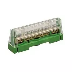 Колодка DKC T1611 клеммная соединительная 1р 11х5,3мм. цвет зелёный, "Quadro"