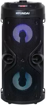 Колонка портативная Hyundai H-MC150 черный 50Вт FM USB BT SD/MMC, 1364102