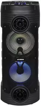 Колонка портативная Hyundai H-MC170 черный 80Вт FM USB BT SD/MMC, 1364103