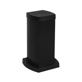 Колонна Legrand 653042 Snap-On мини алюминиевая с крышкой из пластика 4 секции, высота 0,3 метра, цвет черный
