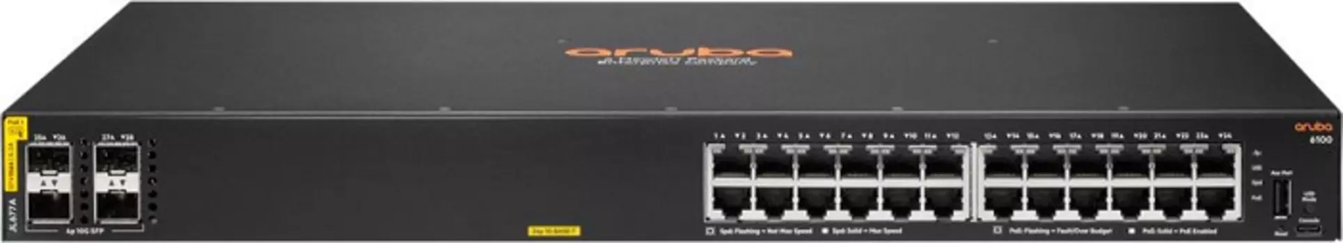 Коммутатор Aruba JL677A 6100, 24G, 4SFP+, 370PoE+