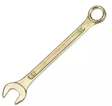 Ключ комбинированный Rexant 12-5808-2 13мм, желтый цинк