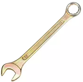 Ключ комбинированный Rexant 12-5812-2 17мм, желтый цинк