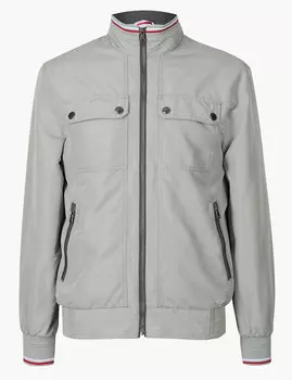 Куртка-бомбер мужская с карманами и технологией Stormwear™