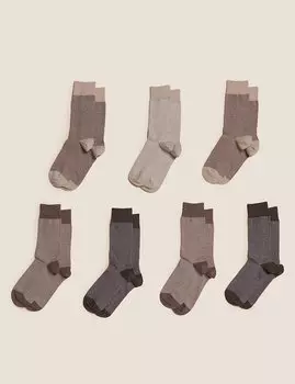 Носки мужские колор блок Cool &amp; Freshfeet™ (7 шт)