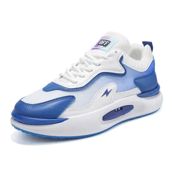 Fashion Men s Sneakers Running Shoes Men s Spring and Autumn New Fashion Breathable Soft Soled Men s Casual Sports Shoes Sneakers 39 небесно-голубой