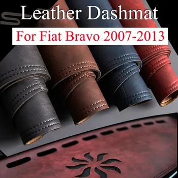 Кожаный коврик для приборной панели Fiat Bravo 2007 2008 2009 2010 2011 2012 2013