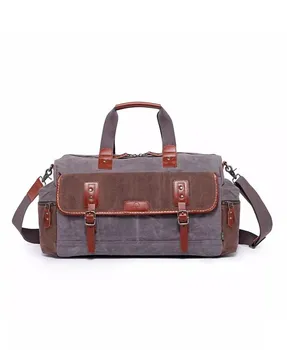 Дорожная сумка из вощеного холста Stone Creek TSD BRAND, серый