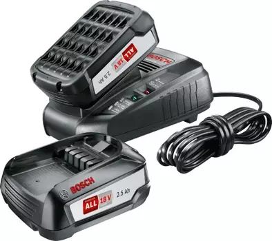 Батарея аккумуляторная Bosch PBA + AL 1830 CV 18В 2.5Ач Li-Ion (1600A011LD)