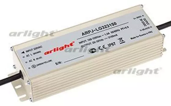 Блок питания ARPJ-LG323150 (100W, 3150mA, PFC) Arlight 016154