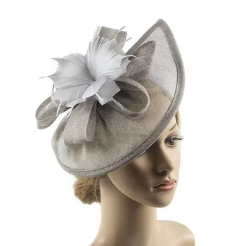 Sinamay Saucer Disc Свадебная повязка на голову Aliceband Ladies Day Races Ascot чёрный