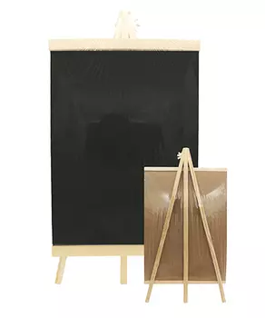 Мольберт + холст 25*35 см, CZ-290 "Черный" для письма мелками