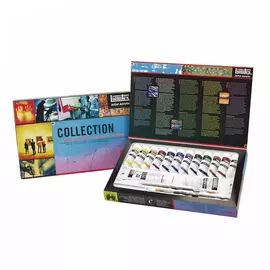 Набор акрила Liquitex "Collection set" 12 цв*22 мл+ белила 59 мл+ гель-медиум+ кисти