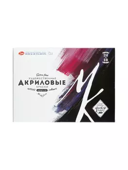 Набор акрила "Мастер-Класс" 24 шт х18 мл, картон