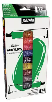 Набор акрила Pebeo "Studio Acrylics" 12 цв* 12 мл