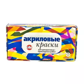 Набор акрила по стеклу и керамике "Олки" 6 цвх22 мл