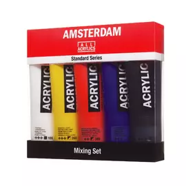 Набор акрила Talens "Amsterdam" 5 цв Mixing