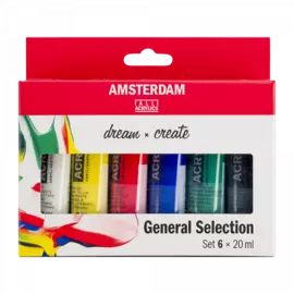 Набор акрила Talens "Amsterdam" 6 цв*20 мл Стандарт