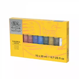 Набор акрила Winsor&Newton "Galeria" 10 цв*20 мл в картонной коробке