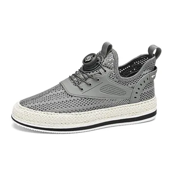 Fashion Men Mesh Sandals Non-slip Summer High Quality Outdoor Beach Slippers fashion Casual Shoes Men s shoes Water Shoes men 39 чёрный