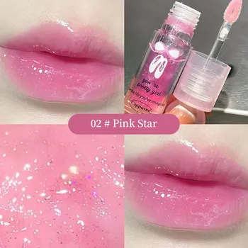 Масло для губ Cappuvini Ballet Girl Gradient Lip Oil Water Gloss Lip Plumping Fine Shimmer Moisturizing Lip Balm Lip Gloss