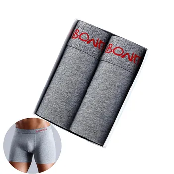 BONITOS, 2 шт., мужские трусы, хлопковые мужские трусы, удобные боксеры для мужчин, нижнее белье S