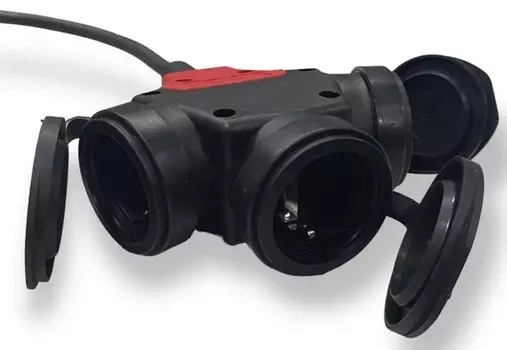 Удлинитель силовой iTOK i-CONNECT-PRO-SUR-PVS-315-3-44-10 тип SUR серии iCONNECT PRO на рамке с заземлением ПВС 3х1,5 мм 3 гнезда IP44 ГОСТ 10 м