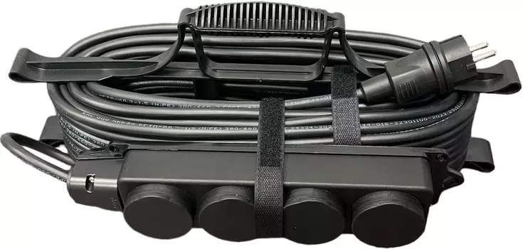 Удлинитель силовой iTOK i-CONNECT-SUR-PVS-315-4-44-15 тип SUR серии iCONNECT на рамке с заземлением ПВС 3х1,5 мм 4 гнезда IP44 ГОСТ 15 м