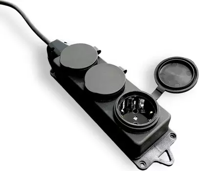 Удлинитель силовой iTOK i-CONNECT-SUR-PVS-325-3-44-30 тип SUR серии iCONNECT на рамке с заземлением ПВС 3х2,5 мм 3 гнезда IP44 ГОСТ 30 м