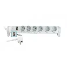 Удлинитель Legrand 694647 "Комфорт и безопасность" 6 x 2К+З - с кабелем длиной 3 м