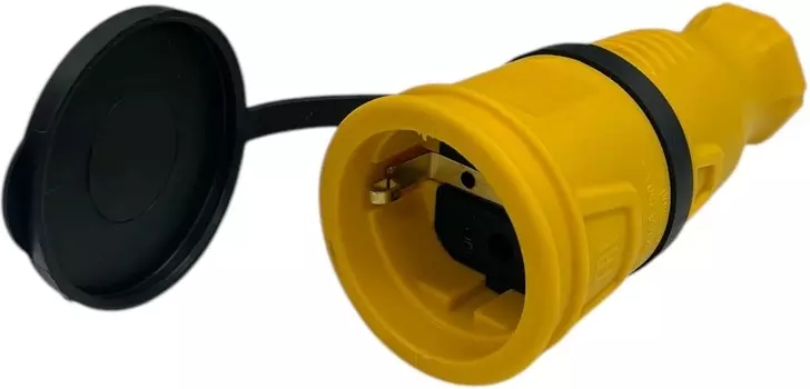 Удлинитель силовой iTOK i-CONNECT-COLOR-SUR-KG-315-1-44-40-YELLOW тип SUR серии iCONNECT COLOR на рамке с заземлением КГтп-ХЛ 3х1,5 мм 1 гнездо IP44 Г