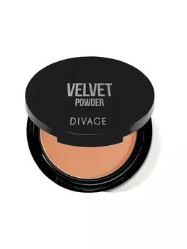 Divage Компактная Пудра Для Лица Velvet 9 Г № 5206 Темный золотисто-бежевый