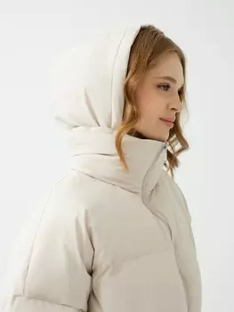 Укороченный пуховик с утеплителем 90% пух и 10% перо