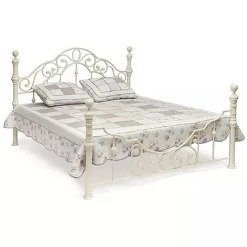 Кровать металлическая VICTORIA Античный белый (Antique White) (Tetchair)