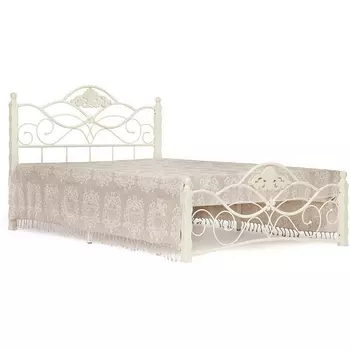 Кровать CANZONA Белый (butter white) (дерево гевея/металл) (Tetchair)