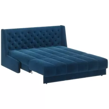 Кровать-диван прямой синий, 160 D1 Ричмонд AAA41324005 Premier 21 D1 furniture