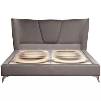 Кровать Garda Decor Siena2К-160-Colt017 (Серый/Темно-серый)