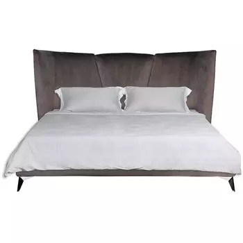 Кровать Garda Decor Siena2К-160-Триум17 (Темно-серый)