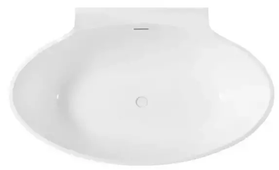 Ванна акриловая «Abber» AB9237 172/103 с каркасом с сифоном белая